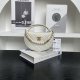 chanel 25s Pearl Crescent bag white grained calfskin gold hardware