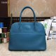 Hermes Bolide 31 Handbag in Bleu Jean