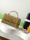 chanel 25a Cross handle horizontal kelly bag Avocado Green grained calfskin sliver hardware chanel 25a Cross handle horizontal kelly bag Avocado Green grained calfskin sliver hardware