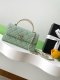 chanel 25a Cross handle horizontal kelly bag light Green grained calfskin sliver hardware chanel 25a Cross handle horizontal kelly bag light Green grained calfskin sliver hardware