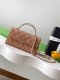 chanel 25a Cross handle horizontal kelly bag dark apricot grained calfskin sliver hardware chanel 25a Cross handle horizontal kelly bag dark apricot grained calfskin sliver hardware