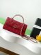 chanel 25a Cross handle horizontal kelly bag Claret grained calfskin sliver hardware chanel 25a Cross handle horizontal kelly bag Claret grained calfskin sliver hardware