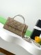 chanel 25a Cross handle horizontal kelly bag Khaki grained calfskin sliver hardware chanel 25a Cross handle horizontal kelly bag Khaki grained calfskin sliver hardware