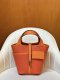 Hermes Cargo Picotin Toile Goeland Swift Picotin Lock 18 Orange